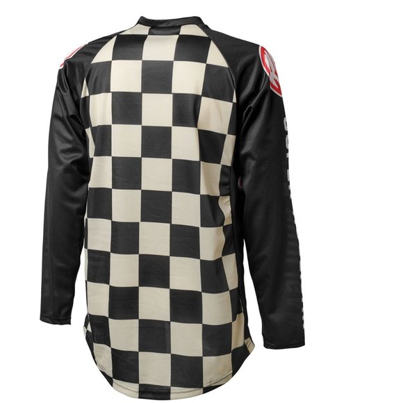 Roland Sands Motorcycle Checkers Hooligan Race Jersey Long Sleeve NEW - Picture 2 of 7